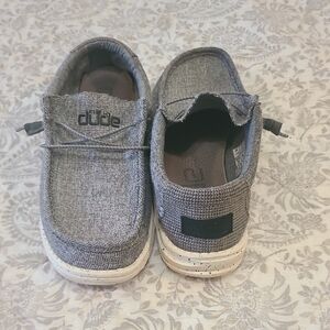 Hey Dude Kids Gray Moccasins